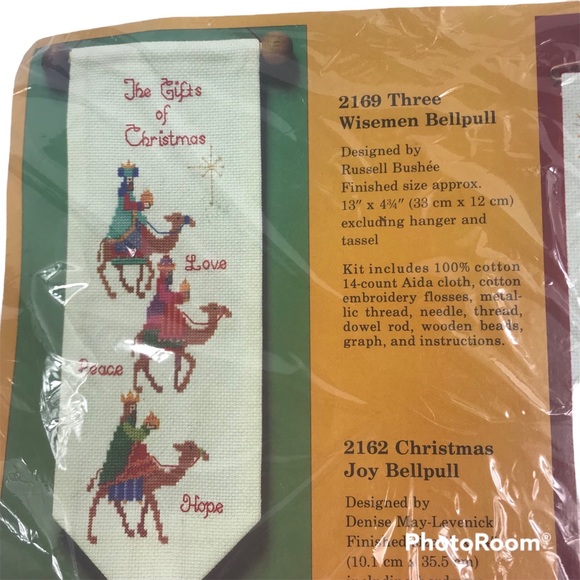 Creative Circle Three Wise Men #2169 Bellpull Cross Stitch Kit - Picture 4 of 4